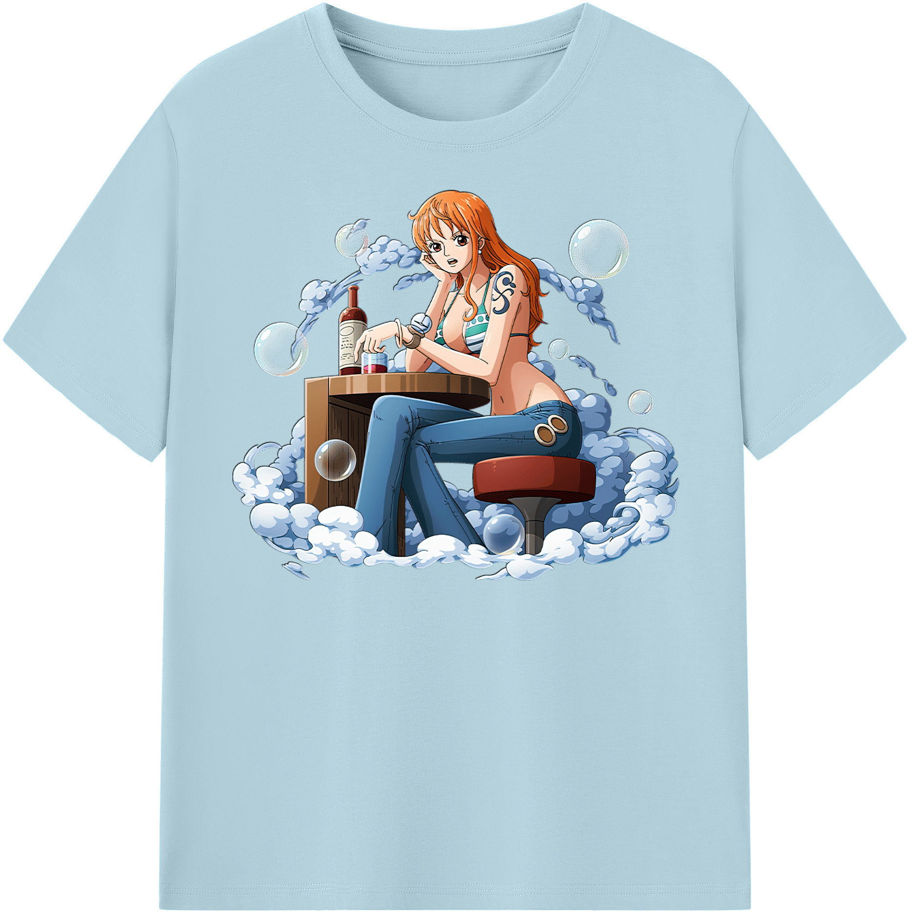 ワンピース ナミ ONE PIECE Nami 綿100％半袖Tシャツ（フロントプリント）